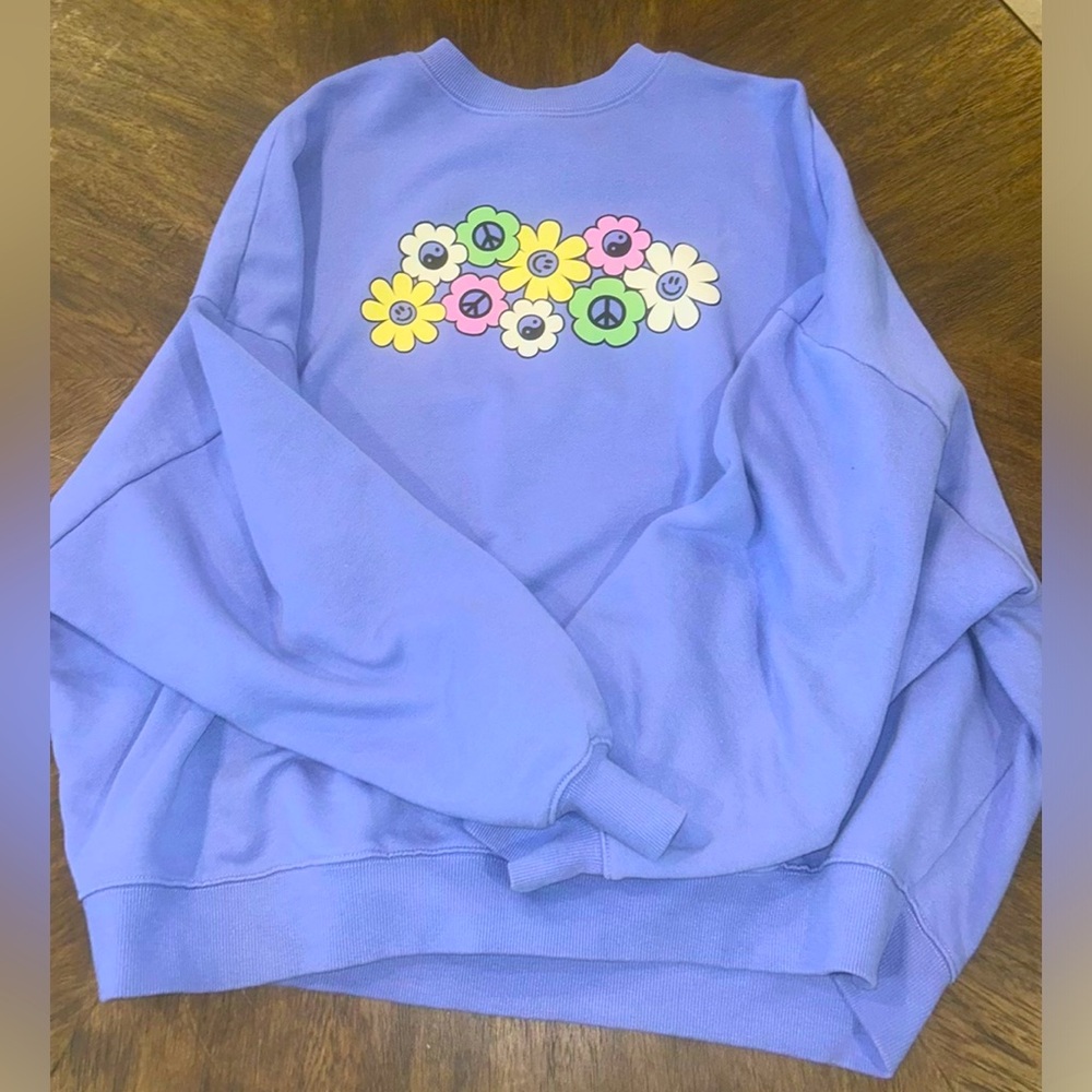Purple Pacsun Crewneck Sweatshirt
